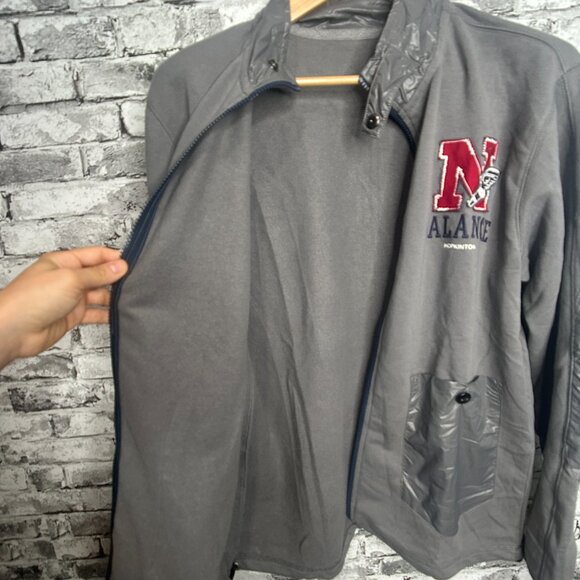 EUC New Balance Hopkinton Grey Zip Up Jacket Size Large - Picture 3 of 15